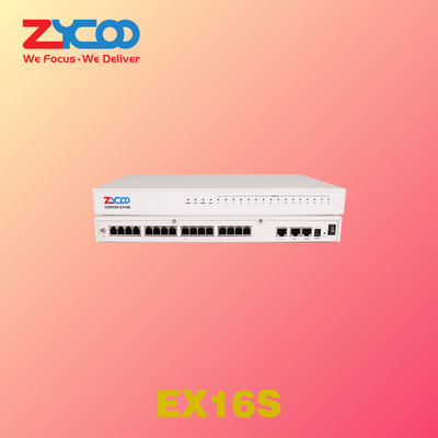 16 X RJ11 FXS IP gateway analogico 2 x 10/100Mbps con tutte le estensioni IP