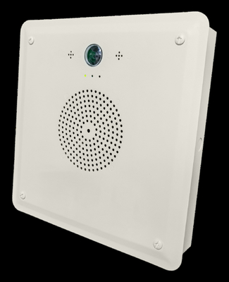 Altoparlante di rete IP da incasso bianco con videocamera HD integrata
